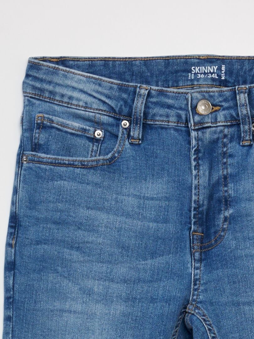 Calça Jeans Skinny - Tamanho 34 - Azul