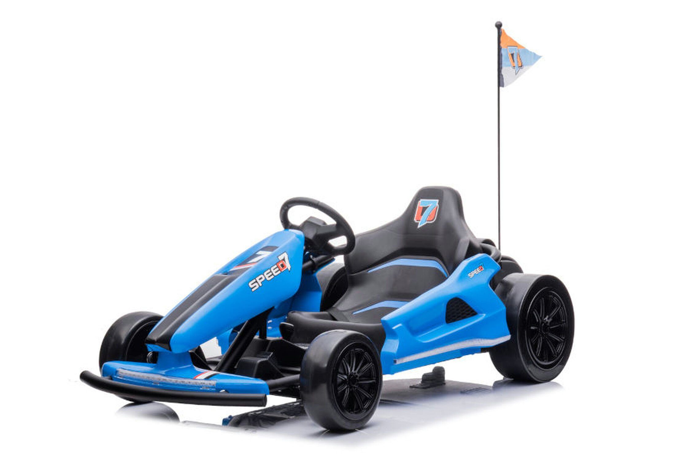 Quadriciclo elétrico infantil TPFLiving eDrift - bateria: 2 x 12 volts/7Ah, capacidade de carga 60 kg, carro infantil - carro elétrico - kart elétrico