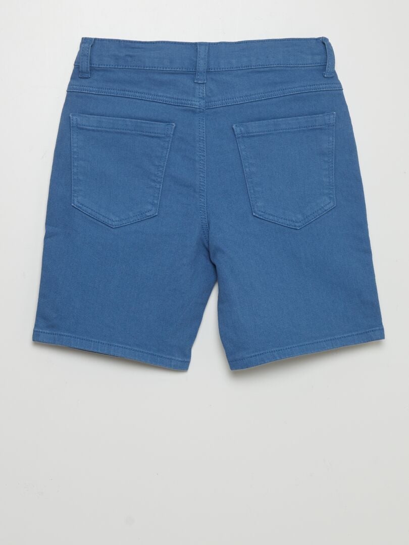Bermudas de mezclilla - AZUL