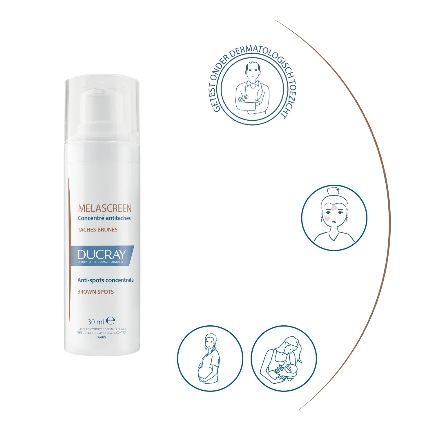 Ducray krém proti pigmentovým škvrnám MELASCREEN koncentrát proti pigmentovým škvrnám – 30 ml