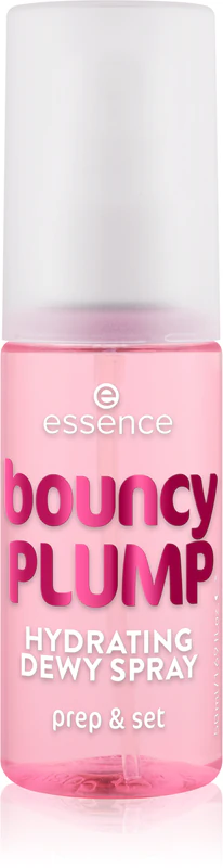 spray fixador de maquiagem hidratante e volumizador Essence Bouncy Plump