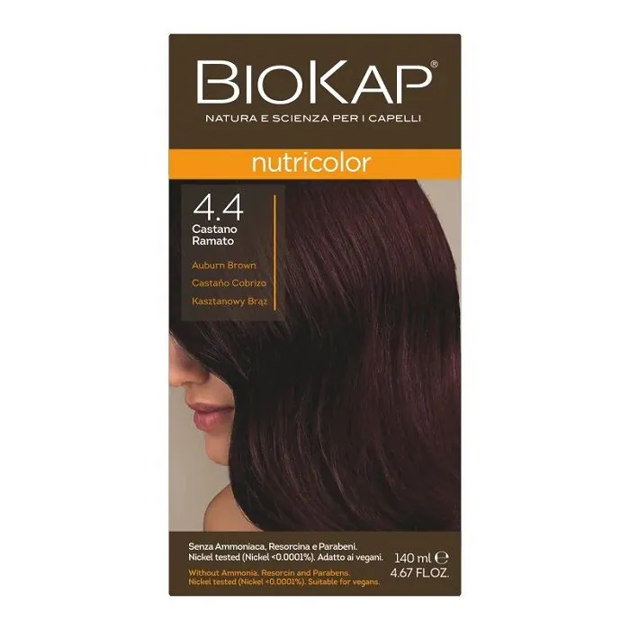 Biokap Nutricolor Farba do włosów, 4.4 Kasztanowy Brąz