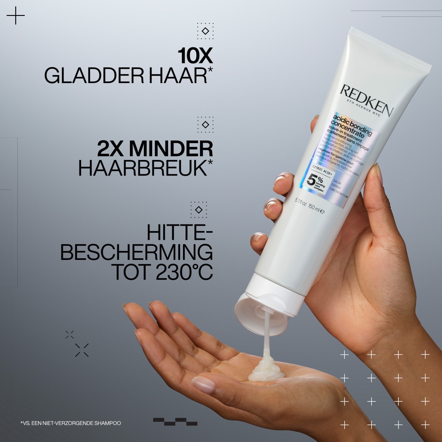 Redken nenuplaunamas kondicionierius, rūgštinis surišantis koncentratas, nenuplaunamas kondicionierius, 50 ml