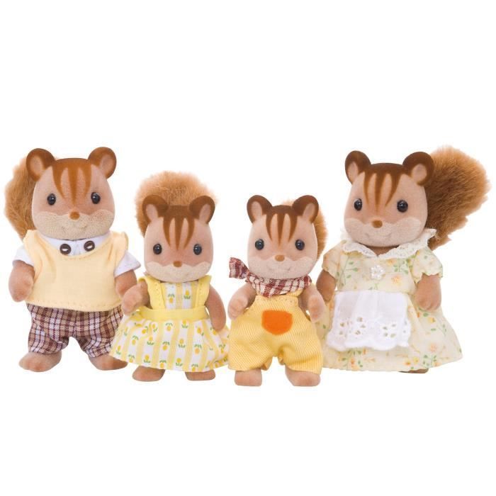 Famiglia di scoiattoli rossi - SYLVANIAN FAMILIES - Statuetta in miniatura - Unisex - Età 3+