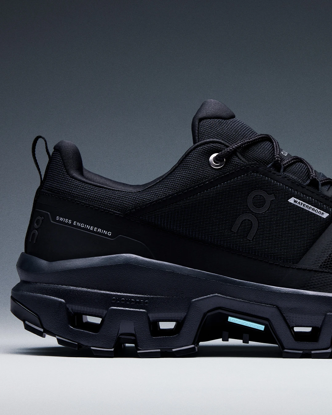 On Cloudrock Low WP Hunter herenschoenen | Zwart