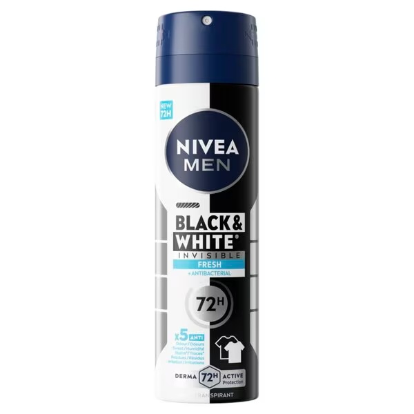 NIVEA Men Black & White Invisible Fresh antiperspirant sprej 150 ml