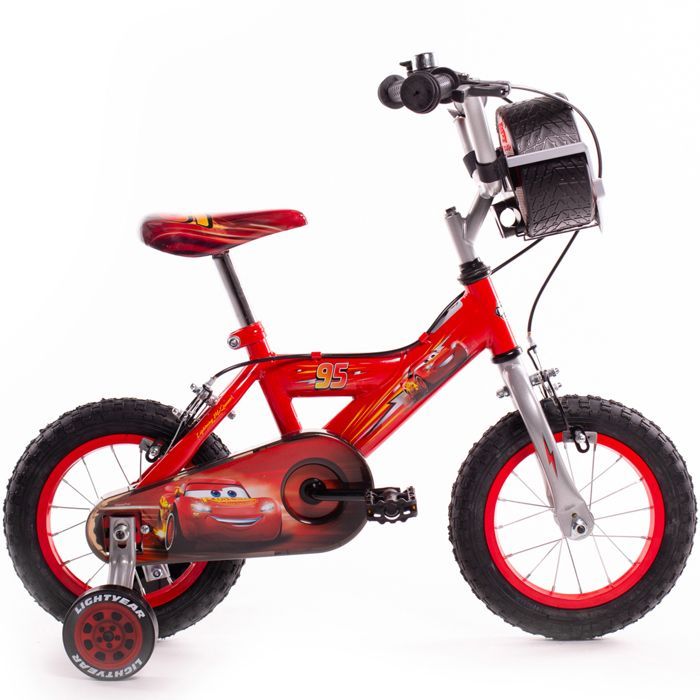 Huffy Disney Pixar Cars Lightning McQueen 30 cm kinderfiets - 3-5 jaar + zijwieltjes