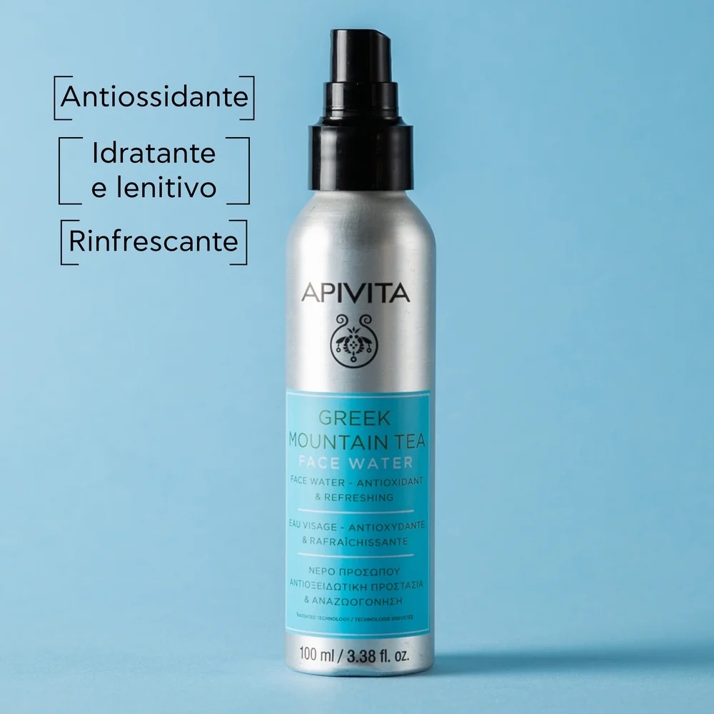 APIVITA Eau Visage Apivita Thé des Montagnes 100 ml Crème hydratante et protectrice
