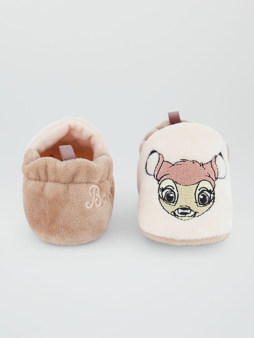 Pantufas fechadas 'Disney' - BEGE
