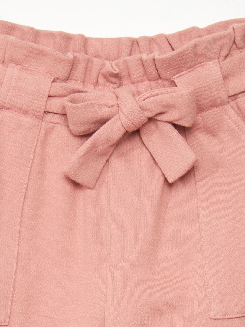 Broek met keperbinding - ROZE