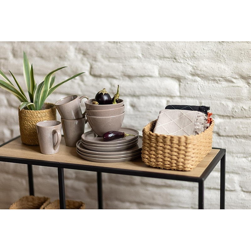 Kjøkken Plate ø 26,5 cm sand Vidda