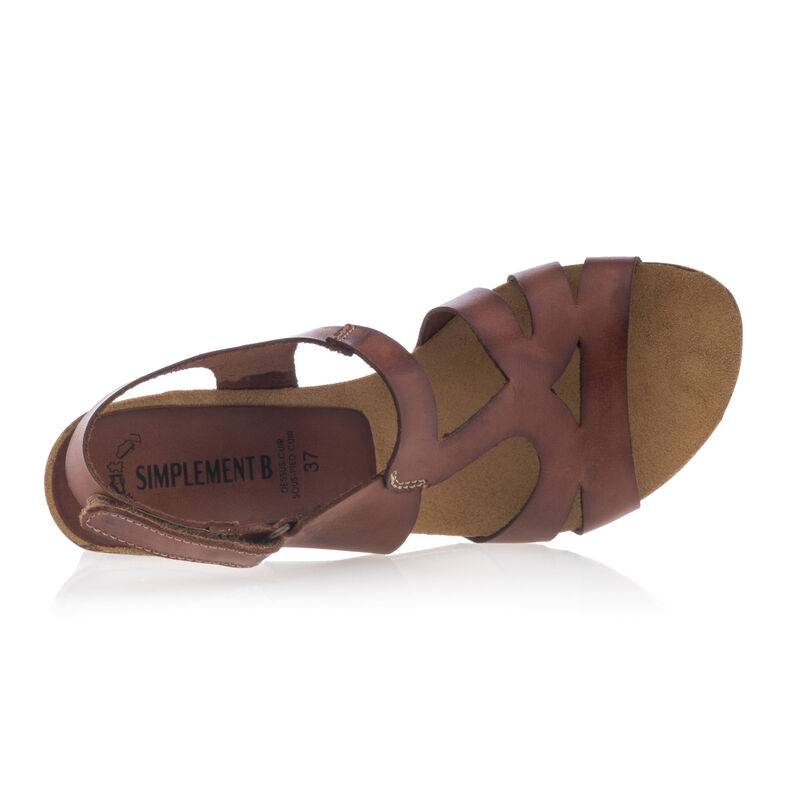 Sandalias marrones para mujer / Zapatos de punta abierta