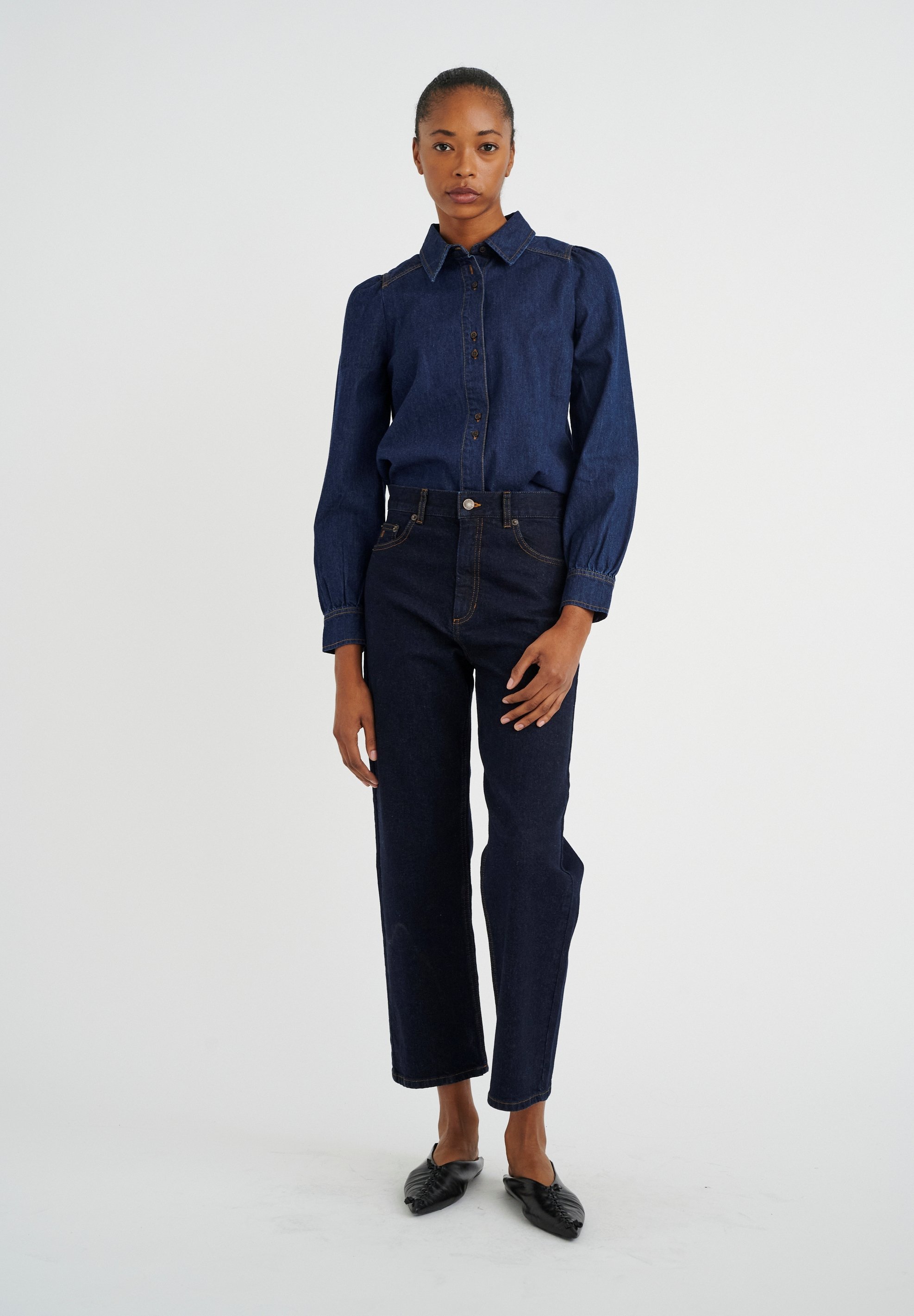 InWear KATELINIW JANICE - Rechte jeans - blauwe denim