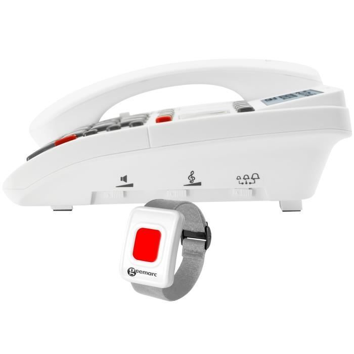 Teléfono para personas mayores - GEEMARC - CL9000 - Función SOS - Pulsera SOS - Pantalla nítida 4G
