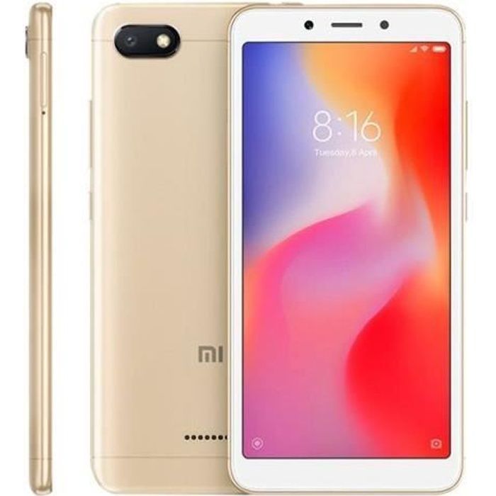XIAOMI Redmi 6A 16 Go Or - Reconditionné - Excellent état