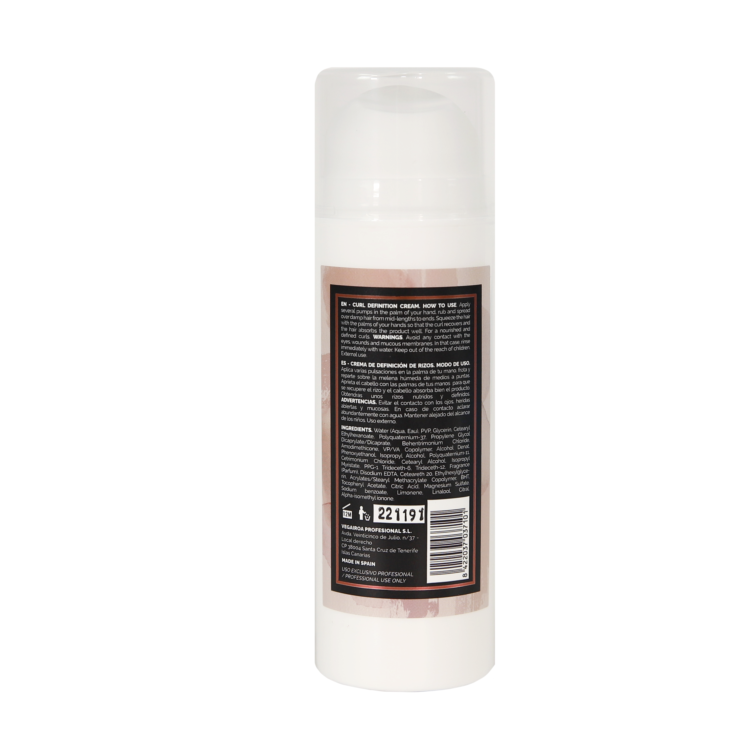 Curly Balm Plex loku definējošs krēms Produkti cirtainiem matiem