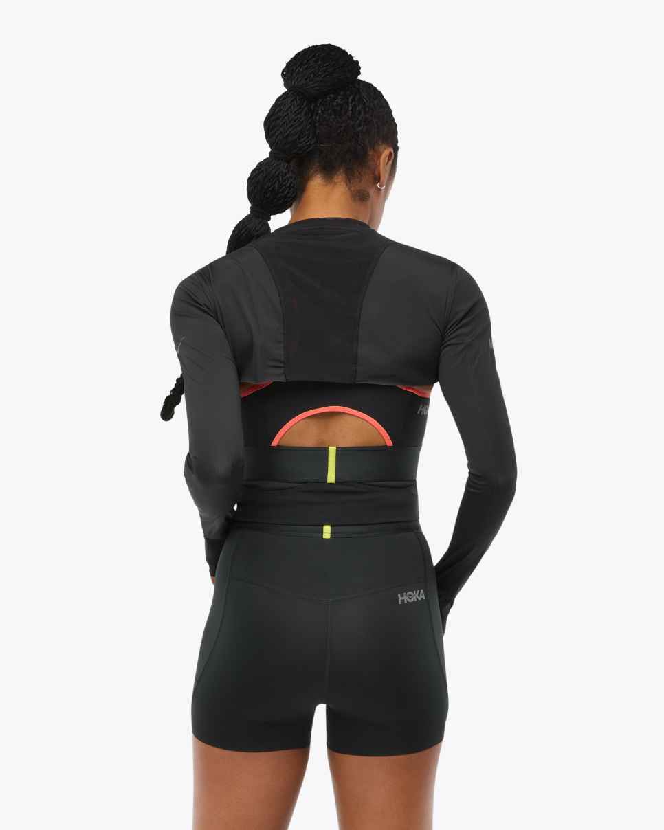 HOKA Gilet noir pour jour de course