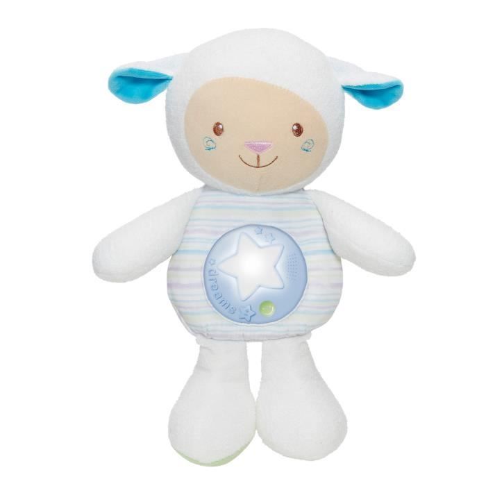 CHICCO Musical Plush Sheep with Sweet Words - Blue
