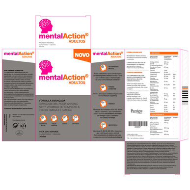 MentalAction Aikuiset 30 kapselia 30 tablettia 30 kapselia 30 tablettia