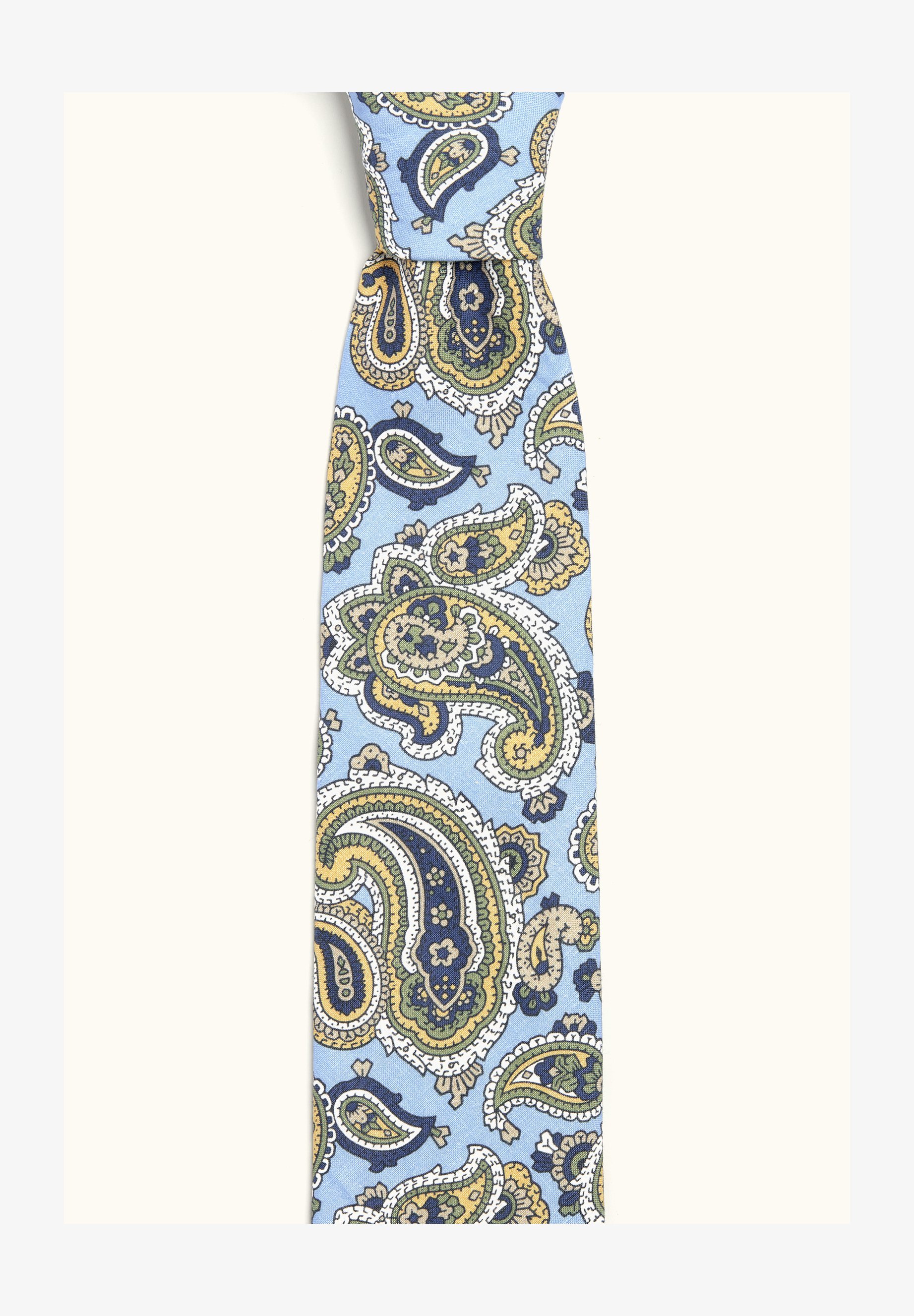 Cravate Oscar Jacobson - bleu ciel d'été