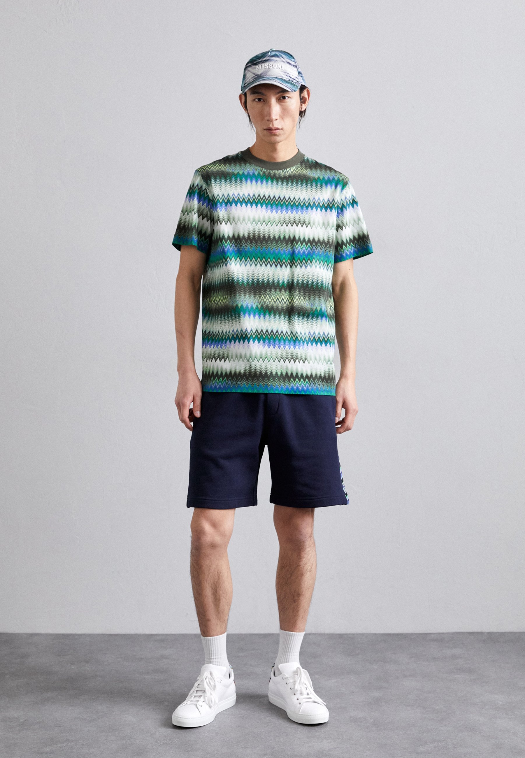 T-shirt Missoni a maniche corte con stampa - tonalità di verde