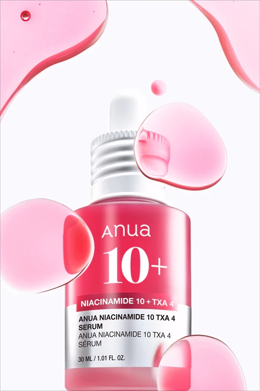 Anua niacinamīds 10% + TXA 4% tumšo plankumu koriģējošs serums – gaišāks serums ādas toni izlīdzināšanai