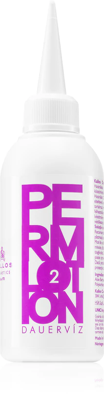 Loção permanente Kallos Classic Perm para cabelos secos e coloridos.