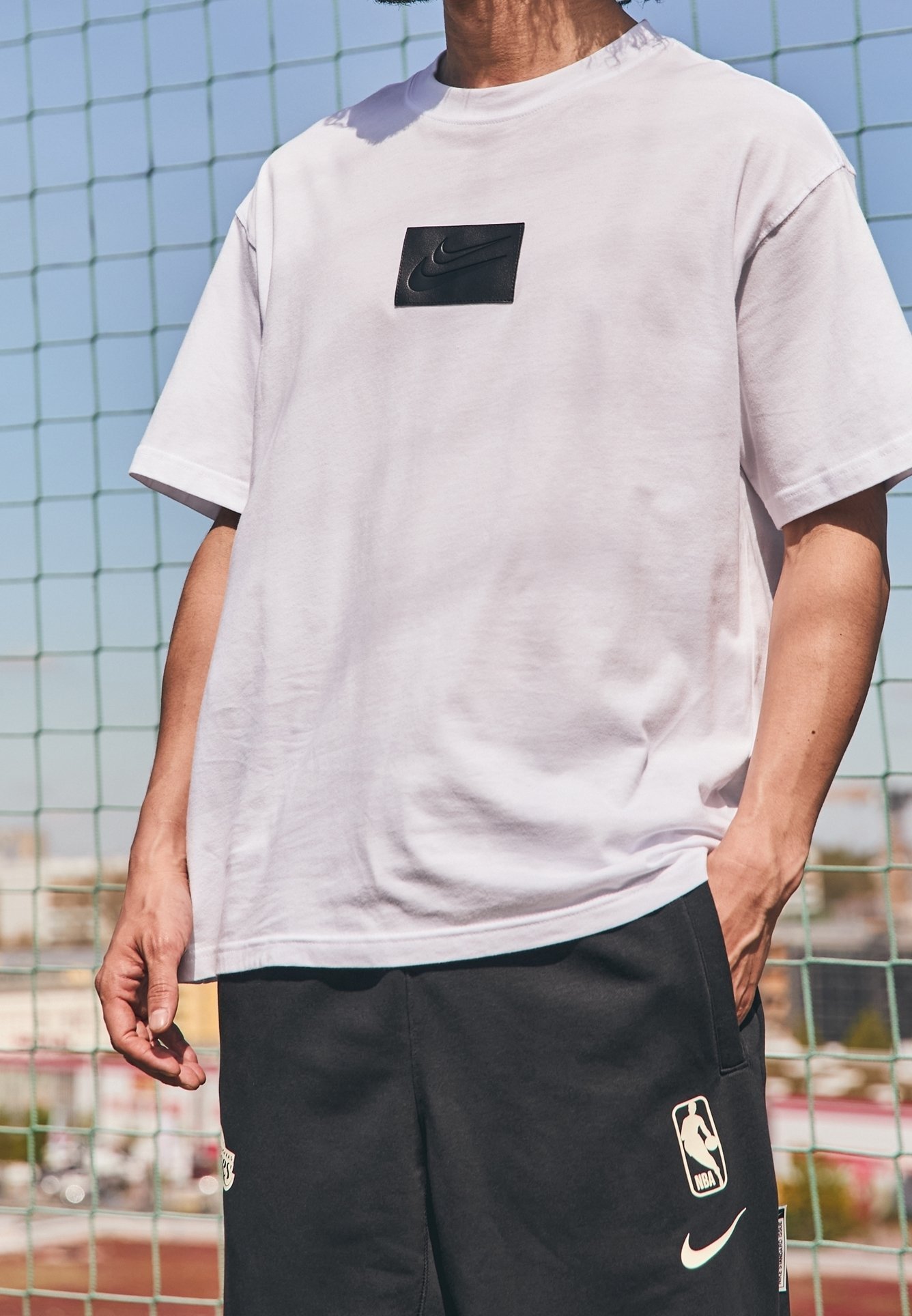 Nike Performance Print T-shirt - wit