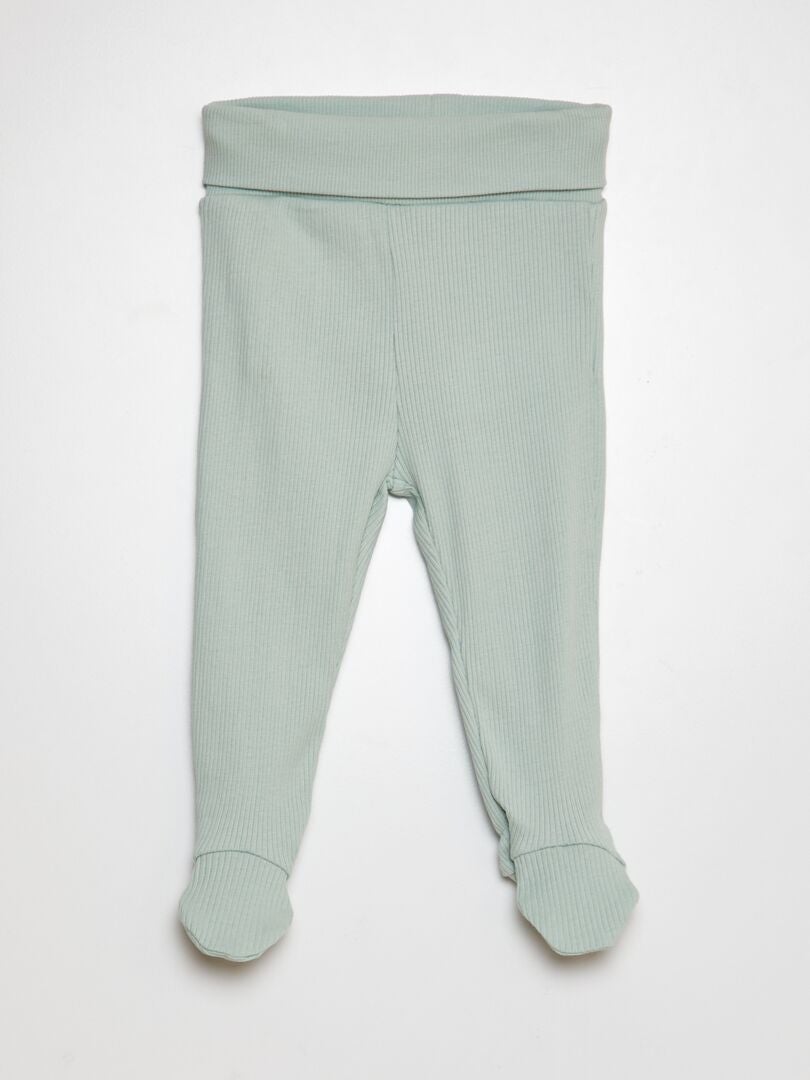 Katoenen leggingset - 2 stuks - blauw