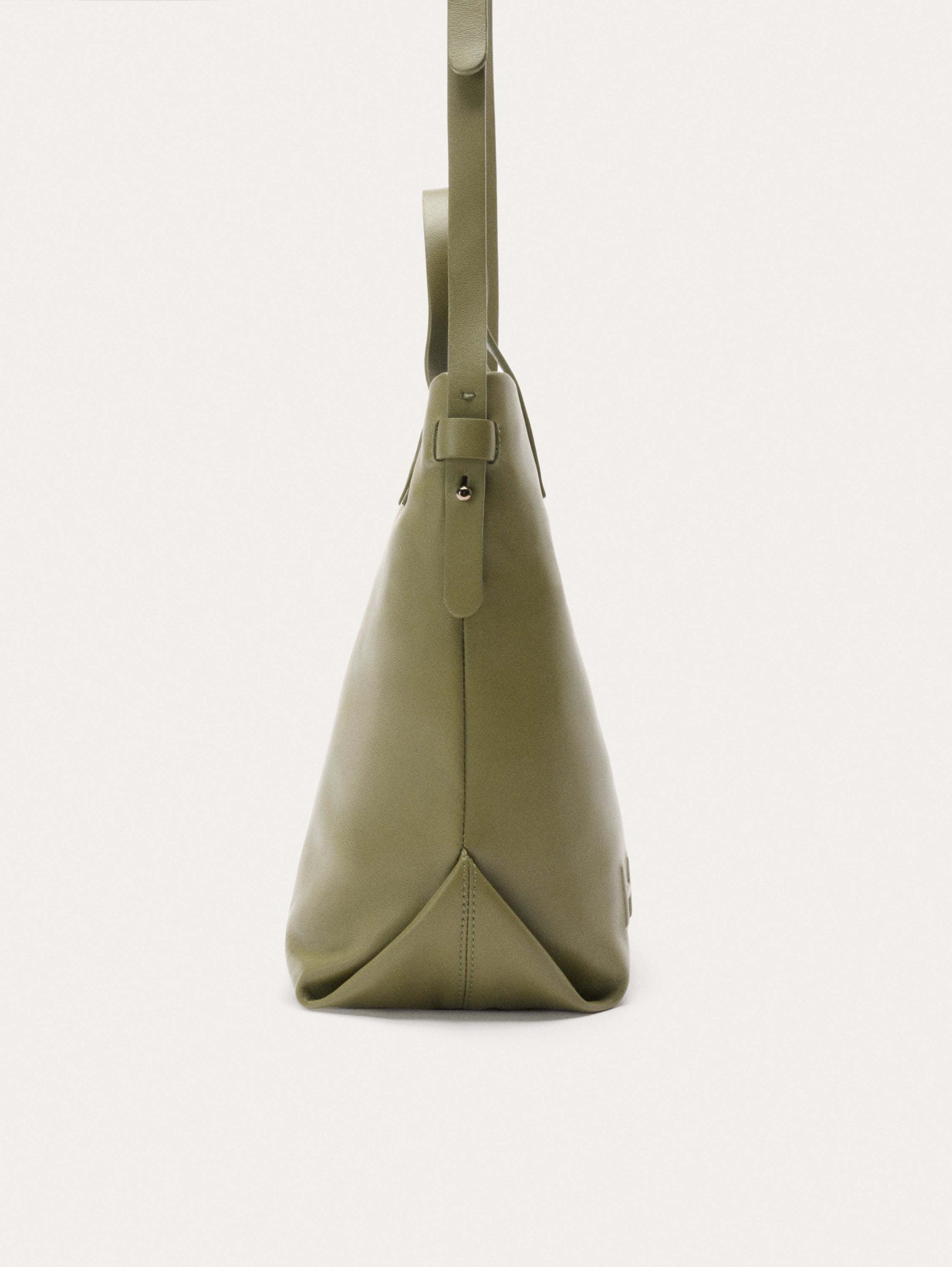 SHOPPER PIEL ARCADE CAQUI