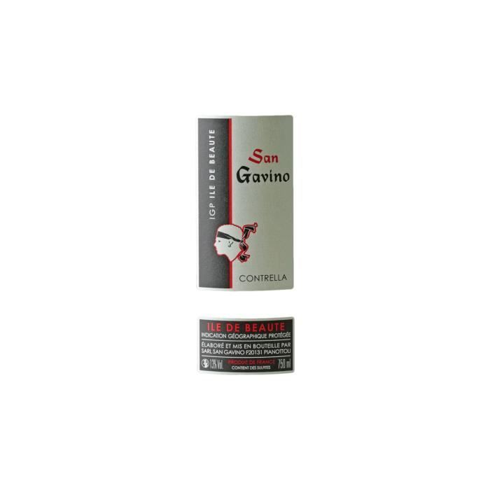Ile de Beauté Contrella Blanc 2019 - Lot de 6x75cl - Domaine San Gavino - Vin IGP Blanc de Corse - Cépage Vermentino