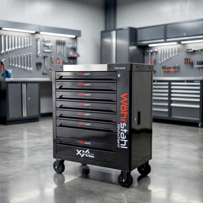 Werkstattwagen – Barracuda Tools – Ultra Tools – 7 Schubladen – Schwarz – 257 Werkzeuge enthalten