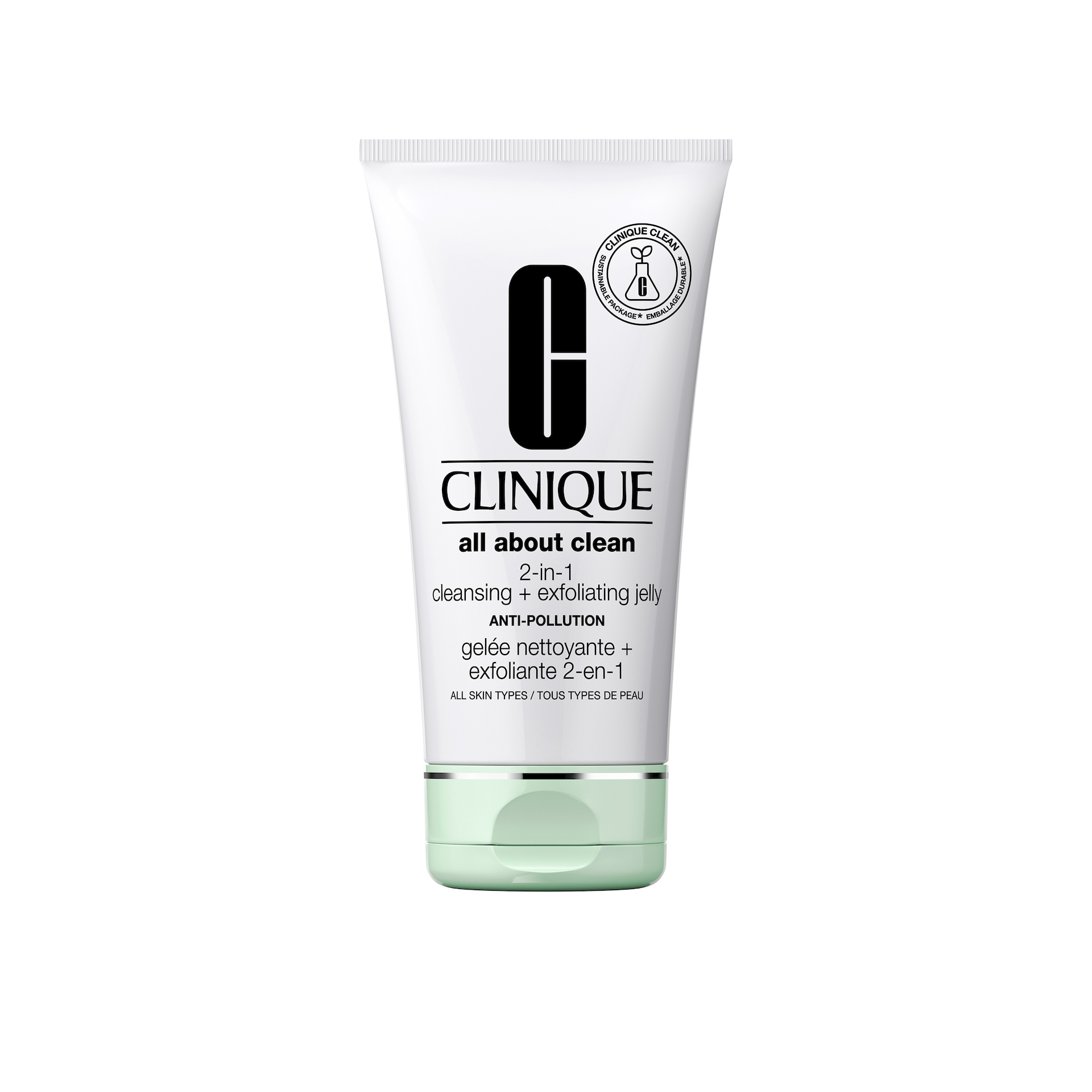 All About Clean 2 az 1-ben tisztító + hámlasztó zselé a szennyeződések ellen 150 ml - Clinique