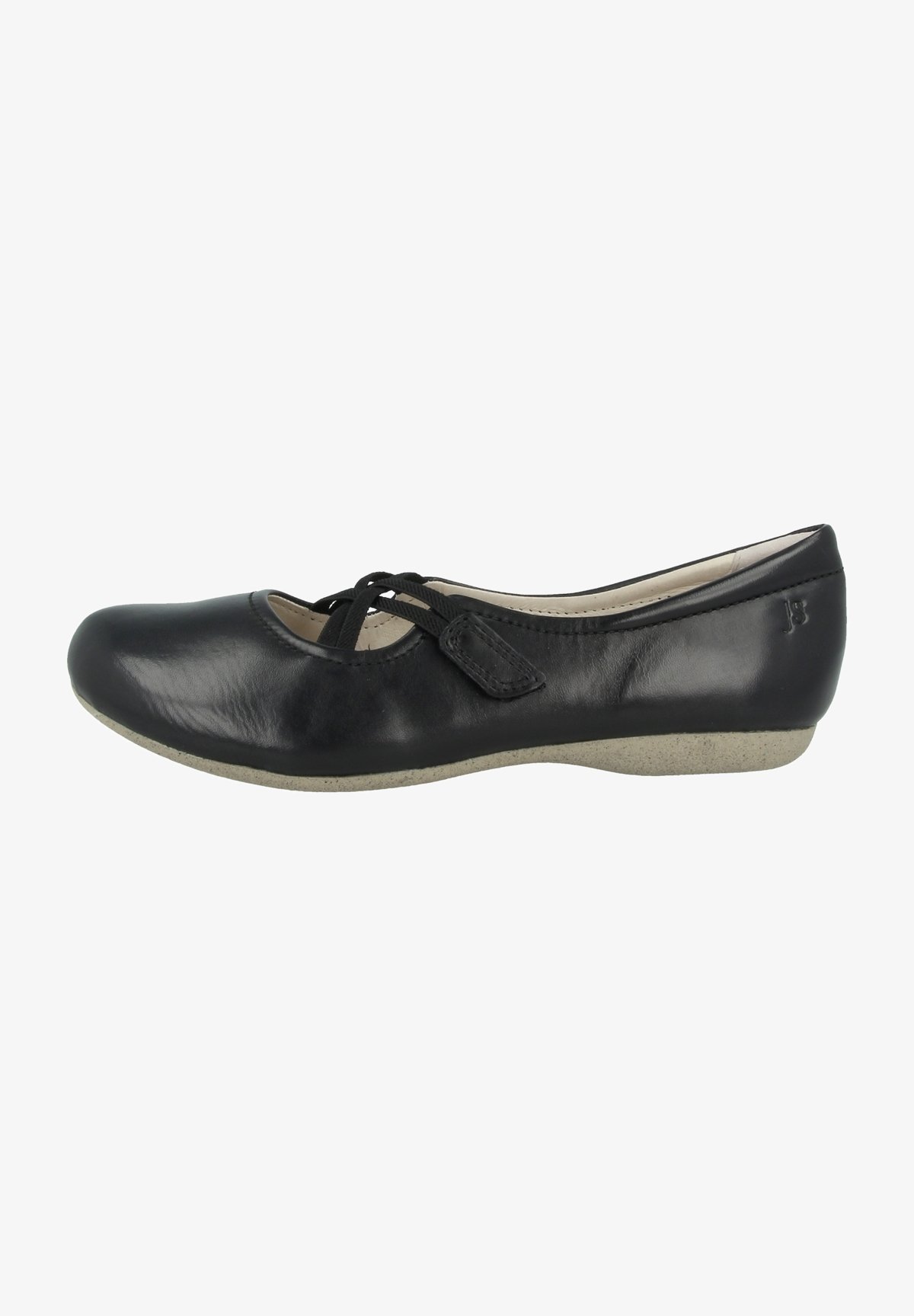 Josef Seibel ballerina's met enkelbandje - zwart