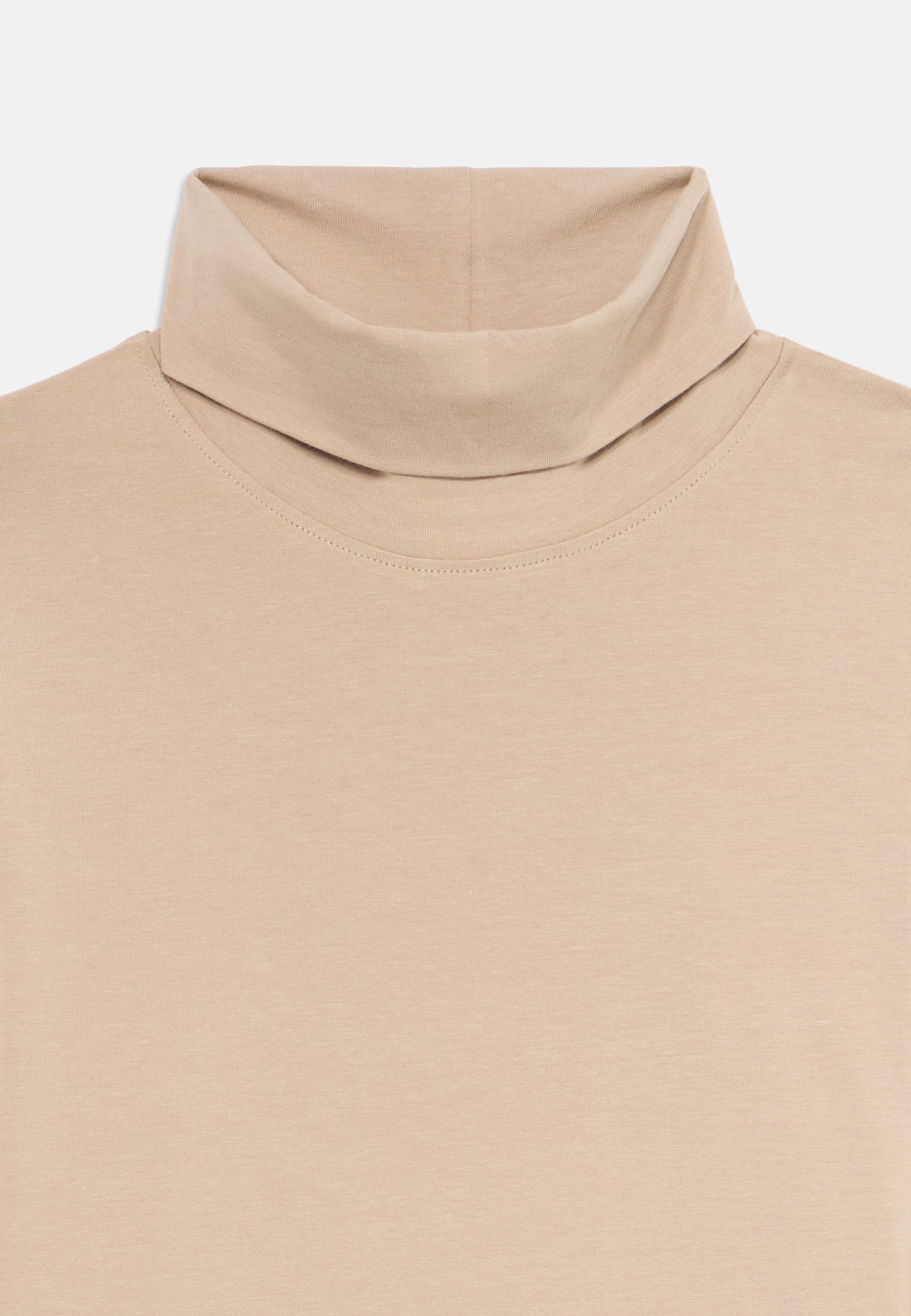 Friboo CONFEZIONE DA 2 TOP A MANICHE LUNGHE CON COLLO ALTO UNISEX - Top a maniche lunghe - marrone chiaro/beige