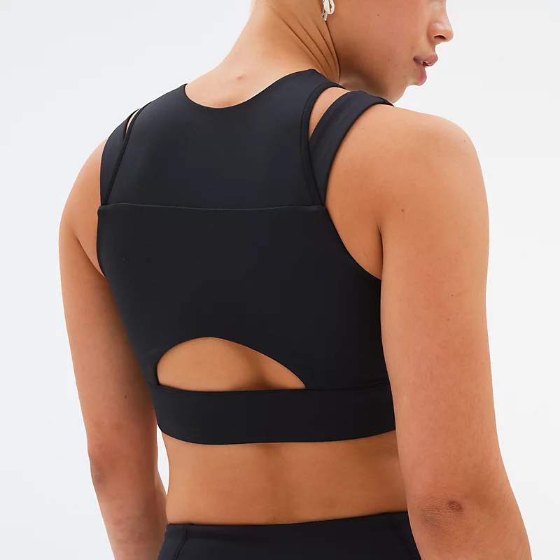 Σουτιέν Femme Shape Shield Crop - ΜΑΥΡΟ