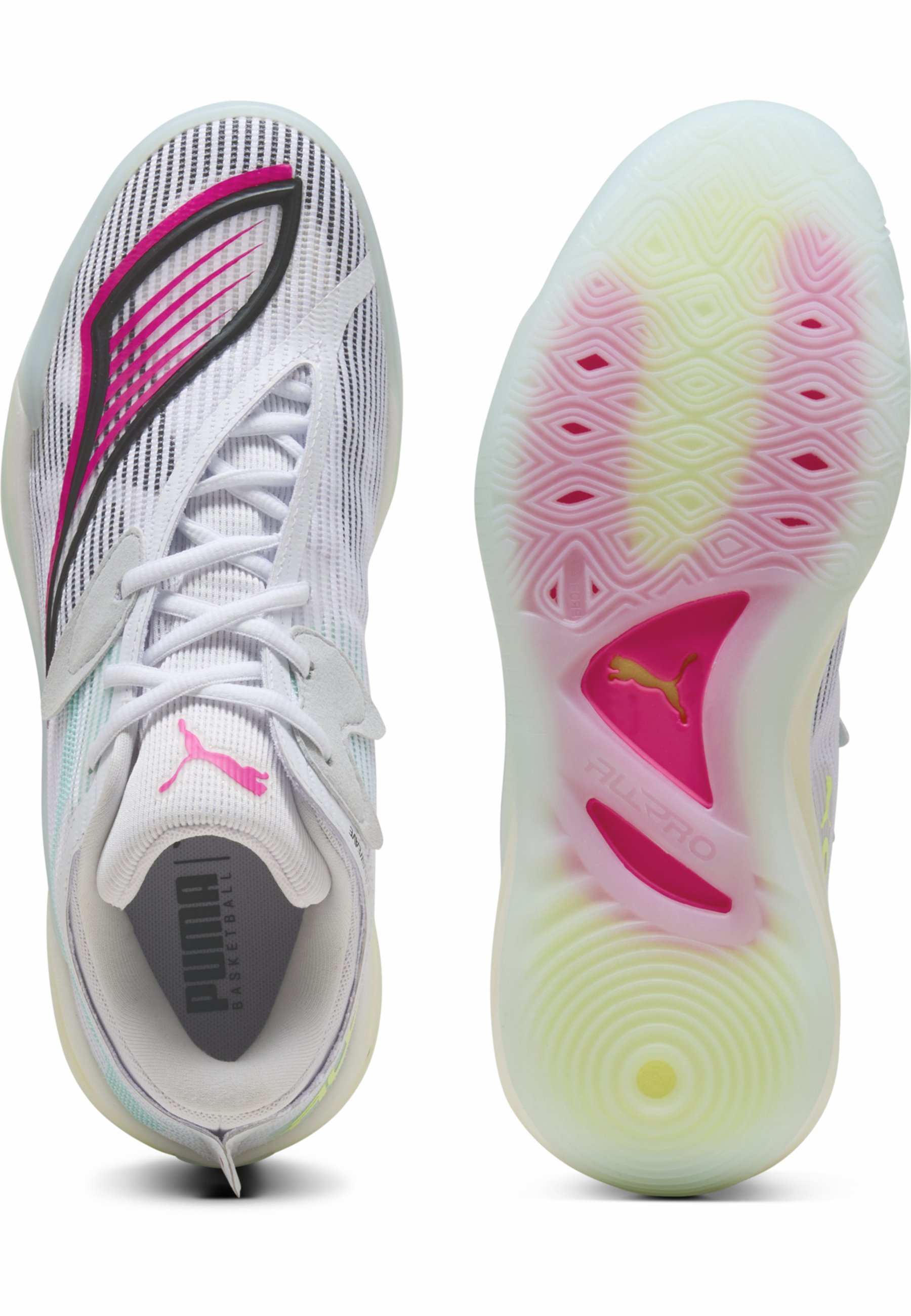 Puma ALL-PRO NITRO™ 2 - Basketbalschoenen - wit mint melt
