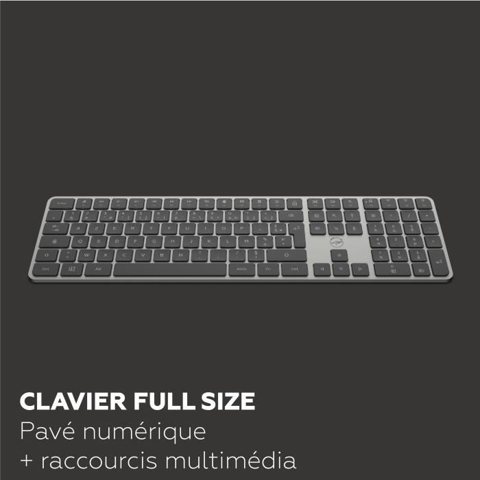 Tastiera - Tasti piatti - MOBILITY LAB - KP430W - Dimensioni standard - AZERTY - Senza retroilluminazione
