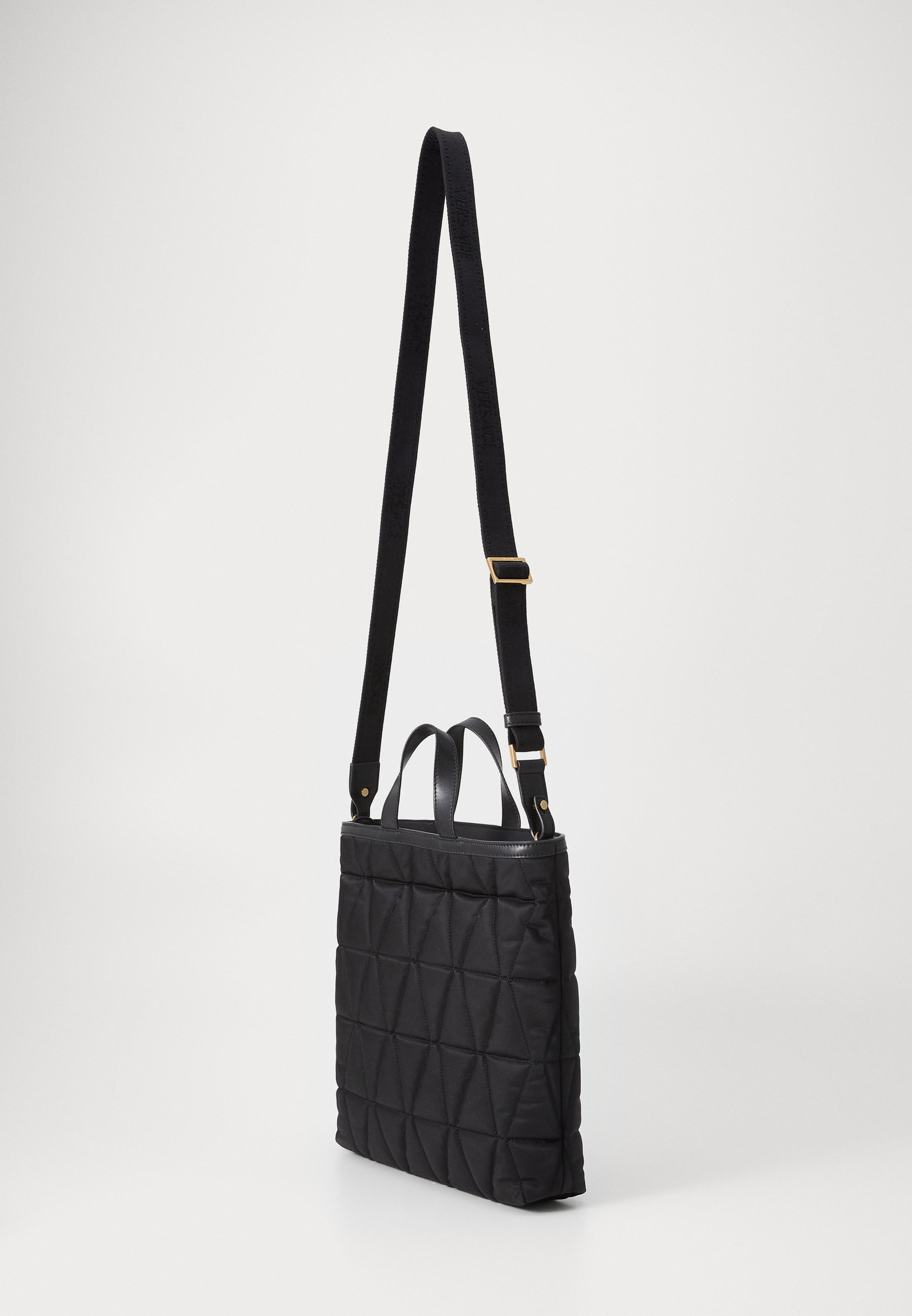 Geborduurde Versace handtas - zwart/goudkleurig