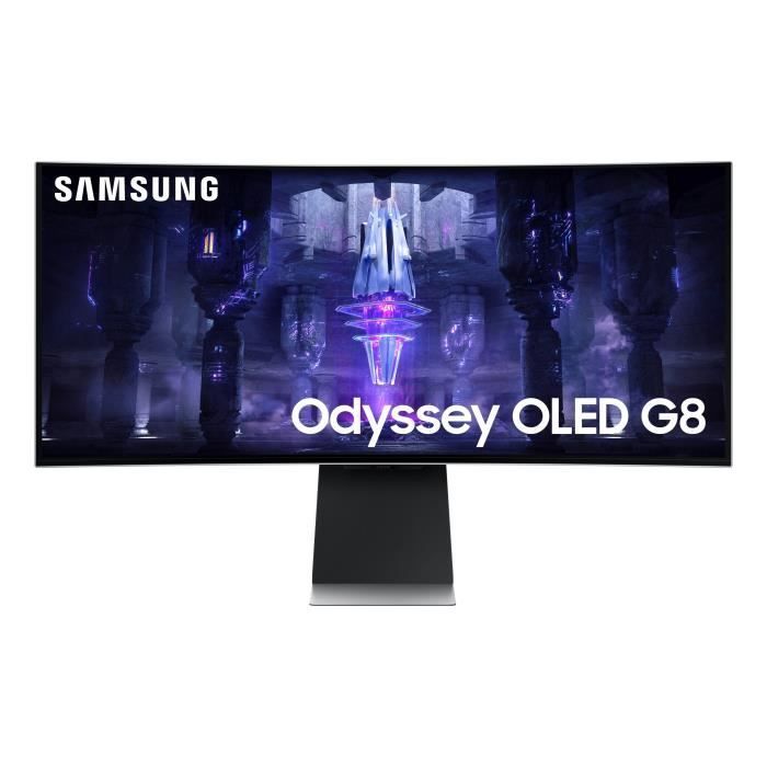 Curved PC Gamer Screen - SAMSUNG - ODYSSEY - G8 G85SB - 34'' UWQHD - OLED panel - 0.1 ms - 175Hz - HDMI 2.1 / mini DP / USB C 3.1