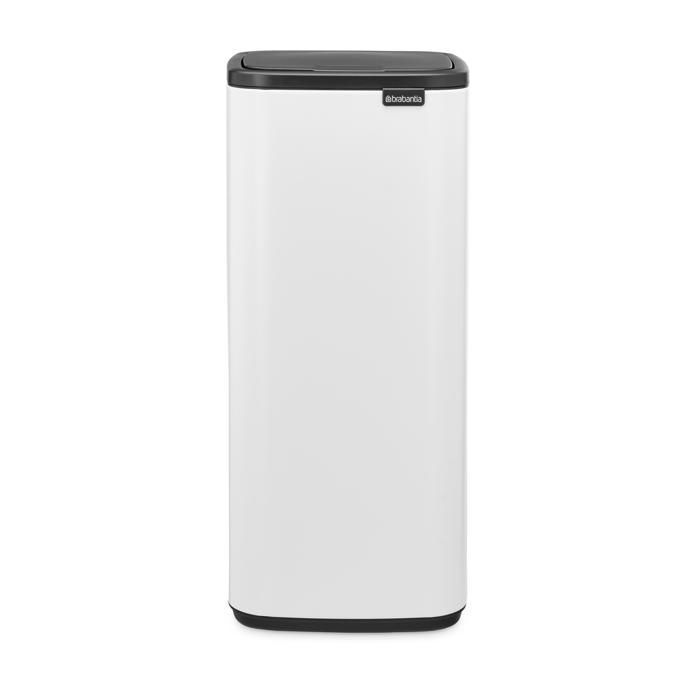 Papelera Brabantia Bo Touch, 30 litros - Blanca