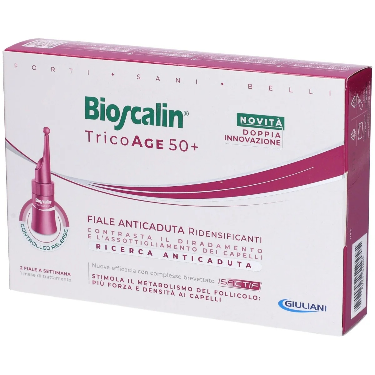 BIOSCALIN Bioscalin Tricoage ampullen: een behandeling van 1 maand tegen haaruitval, ampullen voor dikker haar.