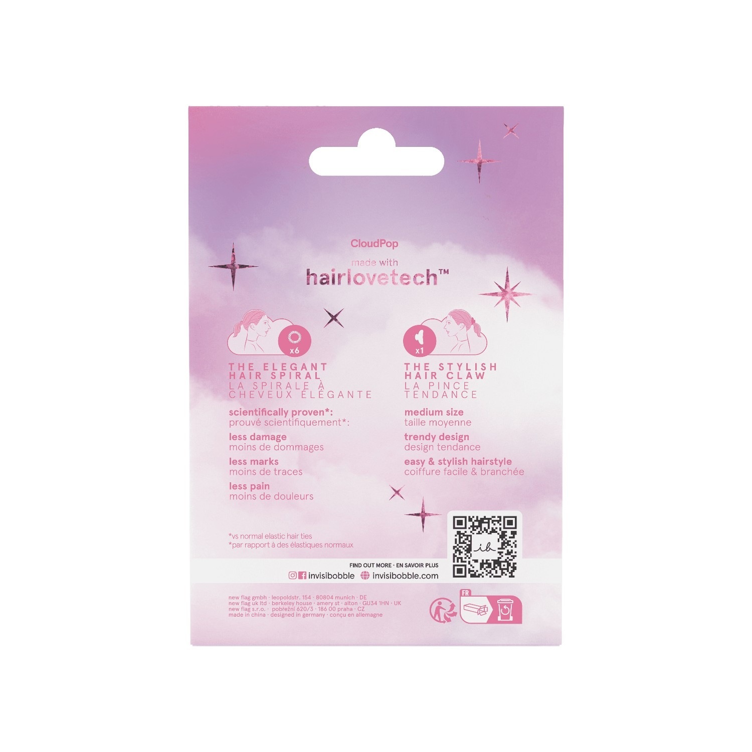 Invisibobble CloudPop šnala za kosu – 1 komad