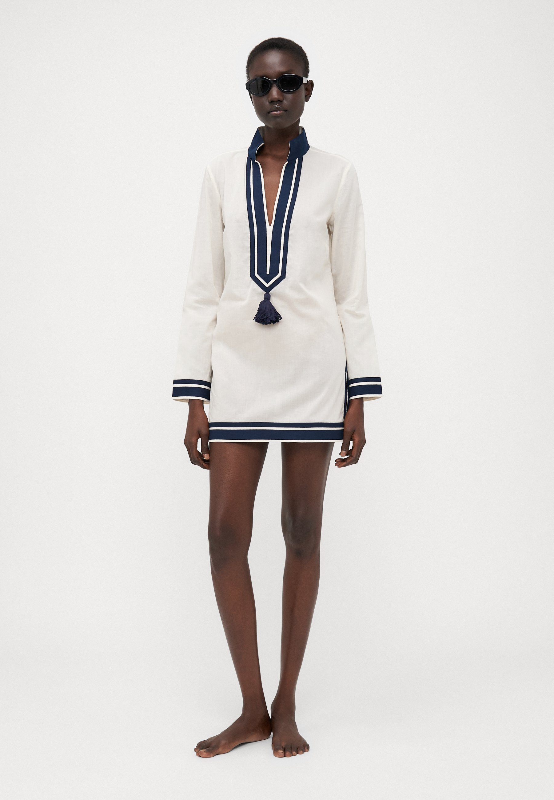 Tory Burch TUNIEK - Strandaccessoire - Frans crème