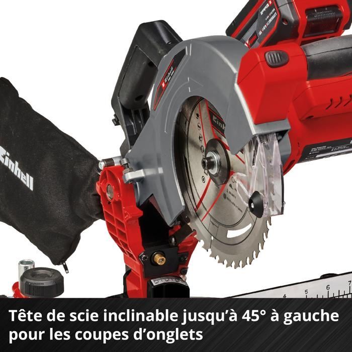 Einhell TE-MS 18/210 Li Akku Kap-/Geringssav - Solo PXC (18V, 210 x 30 mm klinge) Leveres uden batteri eller oplader