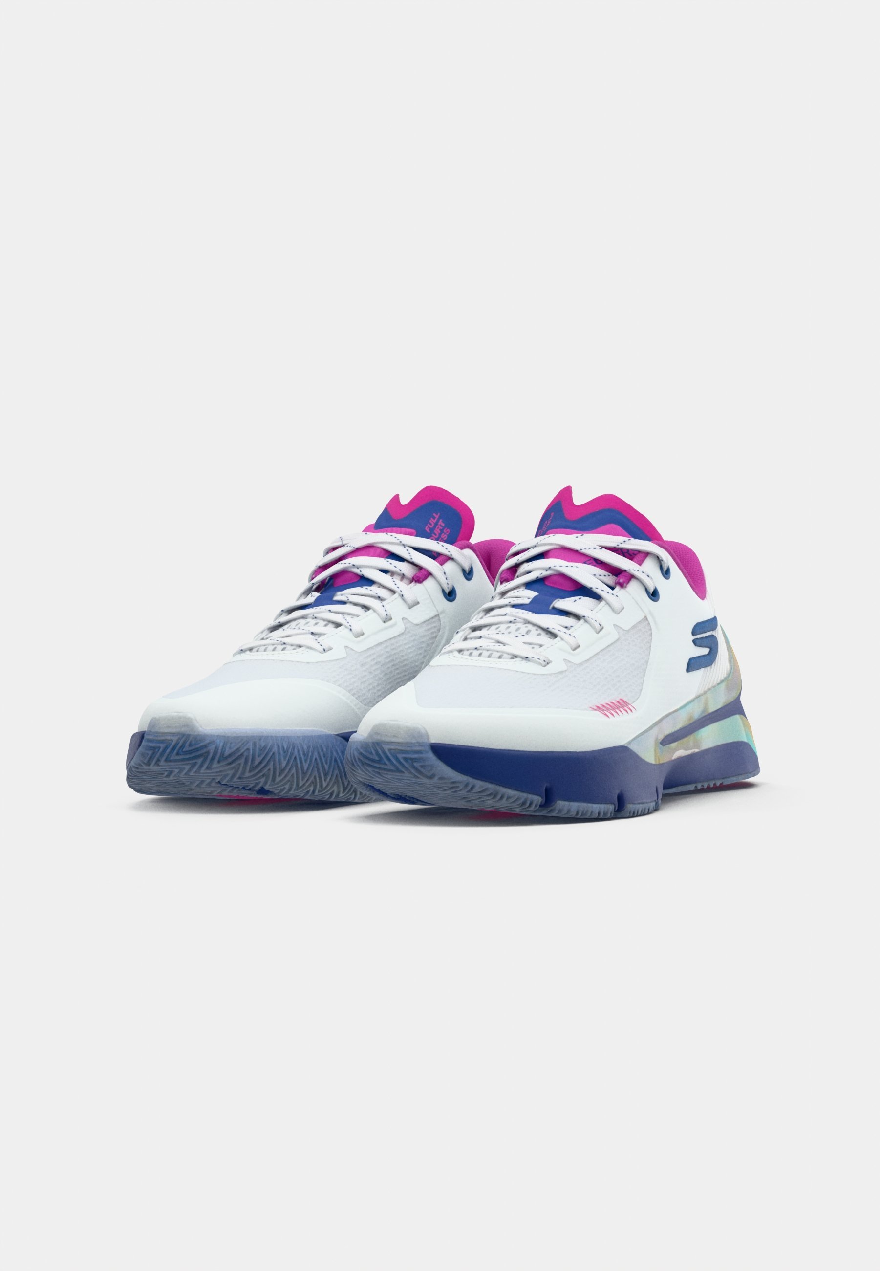 Skechers Performance SKX FULL COURT PRESS - Scarpe da basket - bianco/blu/lavanda