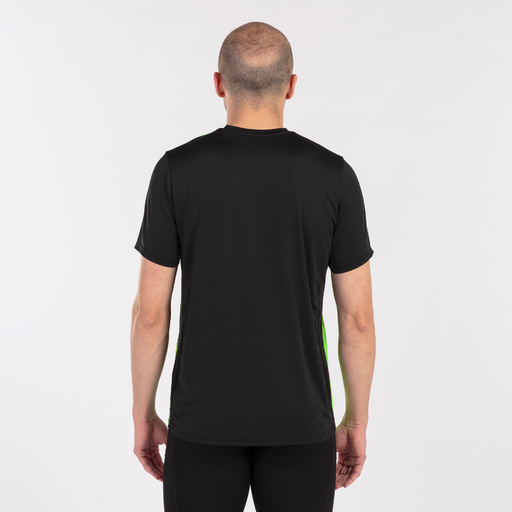  Tričko s krátkým rukávem Joma Elite VIII, černé, fluorescenčně zelené