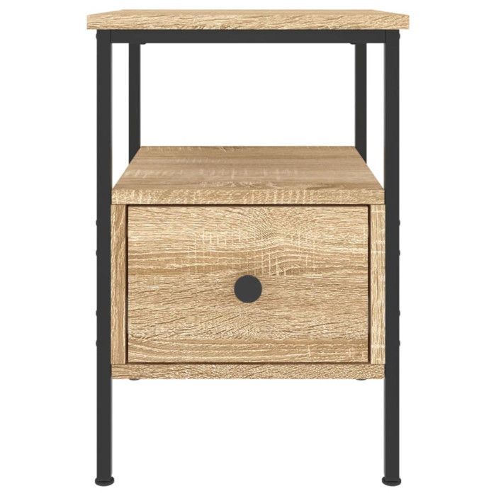 vidaXL Table de chevet chêne sonoma 34x36x50 cm bois d'ingénierie 826045