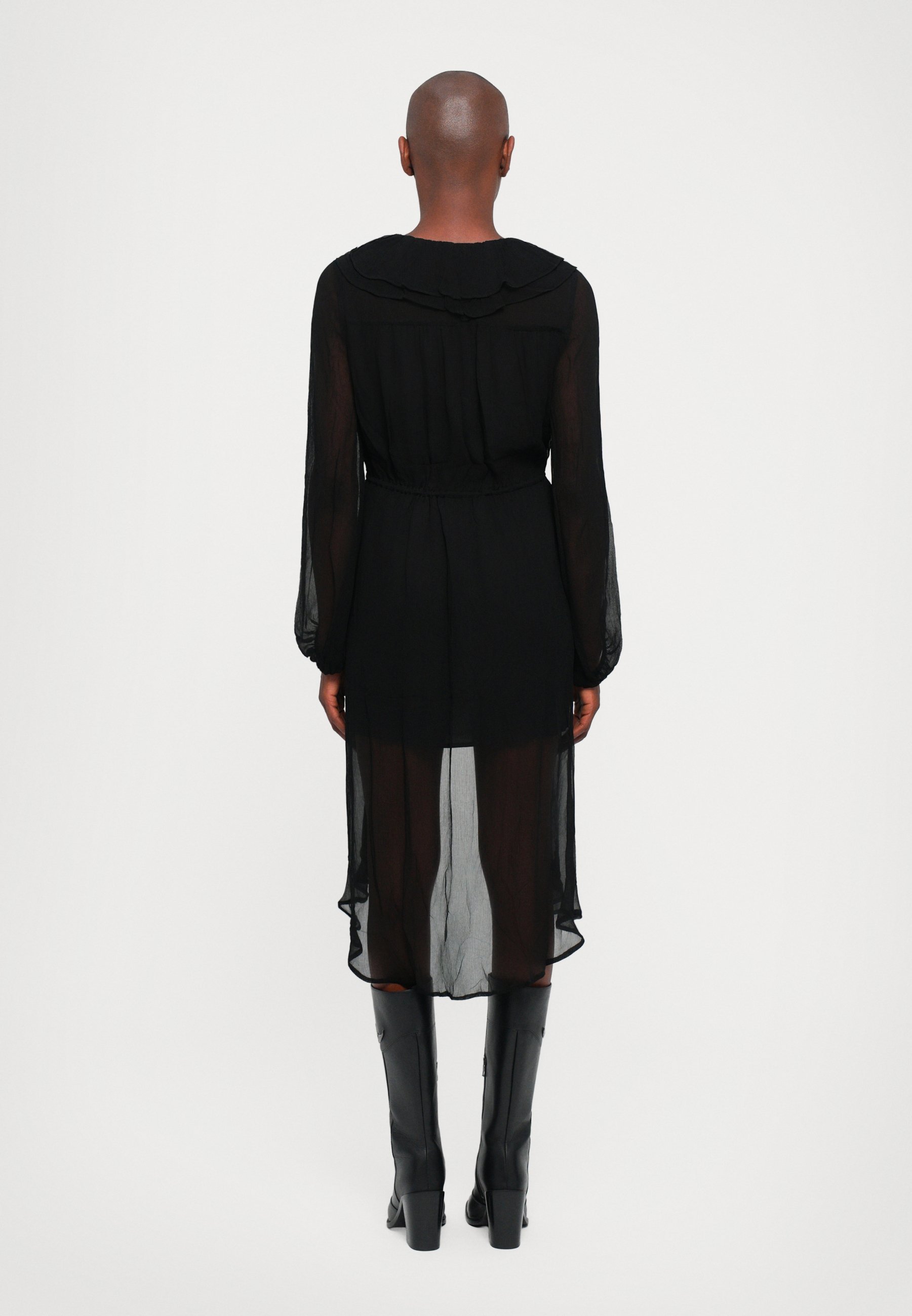 DESIGNERS REMIX IOLA RUFFELJURK - Dagjurk - zwart