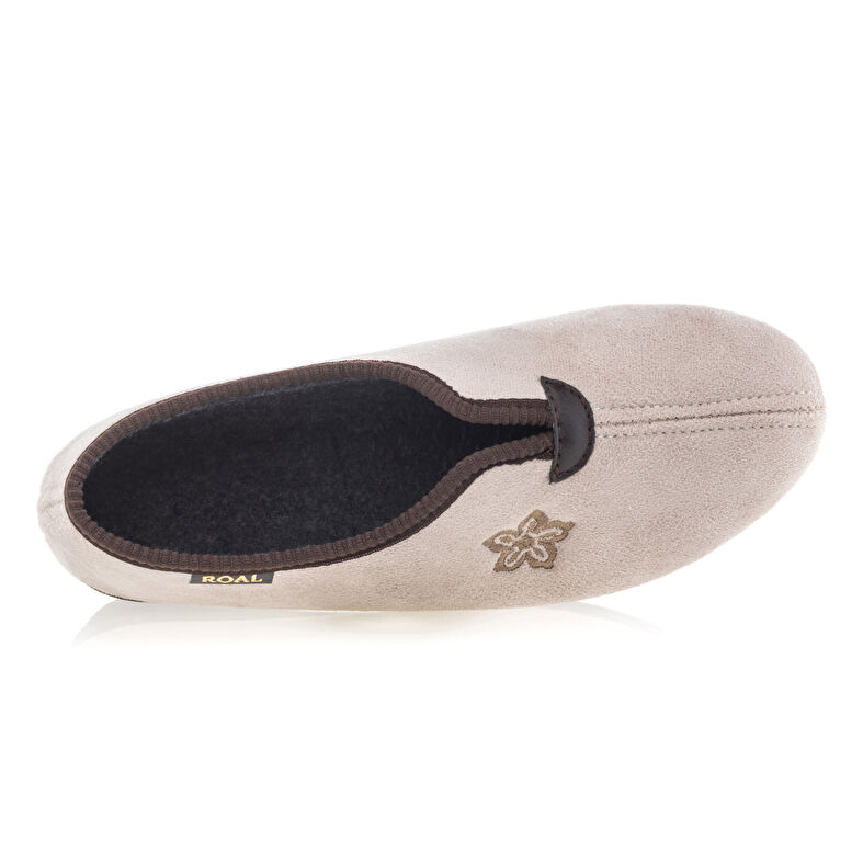 Pantoufles Femme Beige